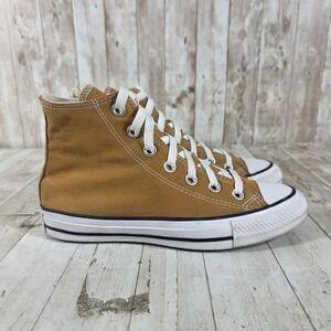Converse Chuck Taylor All Star High Top Dark Mustard Brown Sneakers  Womens 7